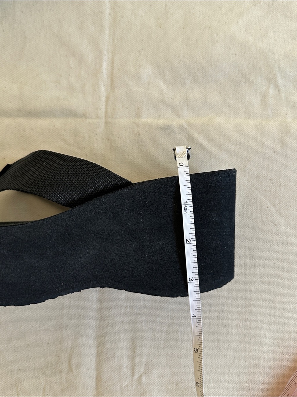 Scott Black Wedge Flip Flop Sandals for Women - Picture 5 of 9